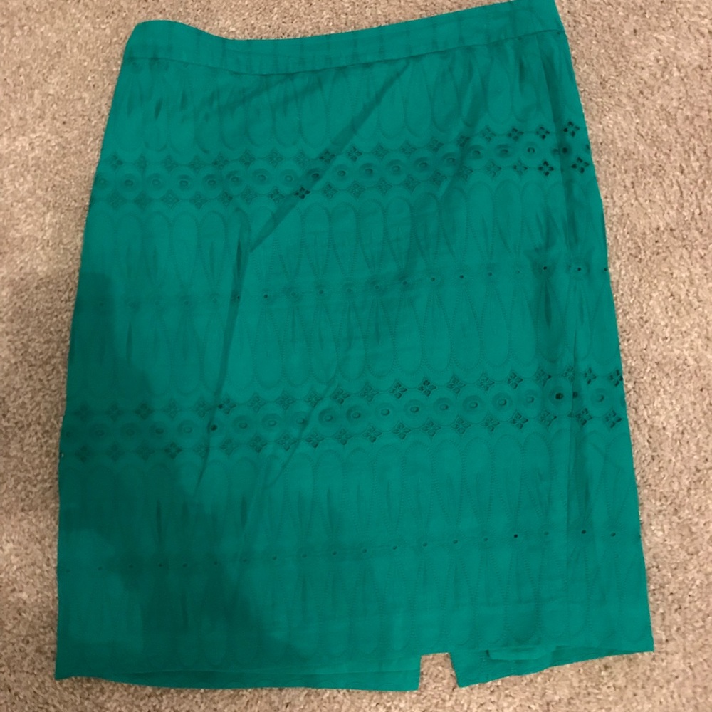 Loft Green pencil skirt - size 10